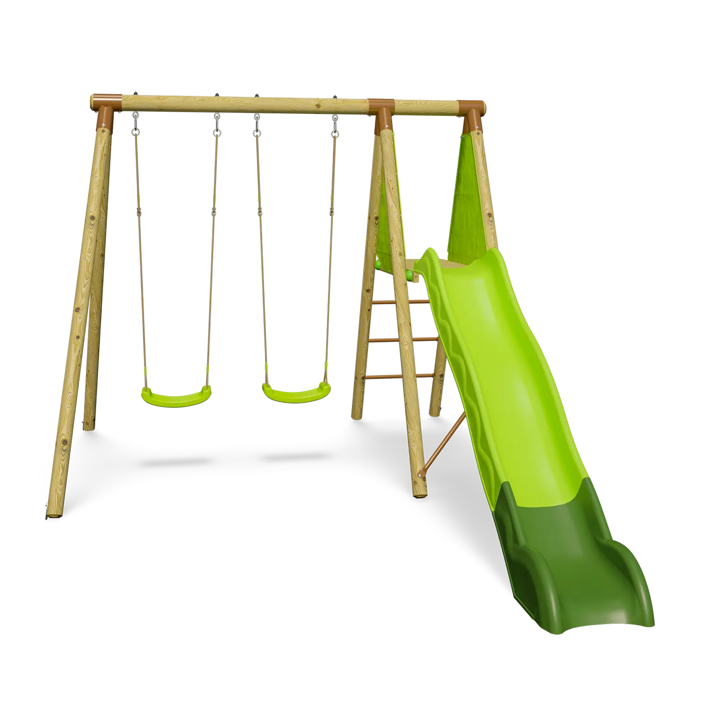 Balançoire en bois 2,30 m Topwood LUMI - 4 enfants - GLOBAL ASSET