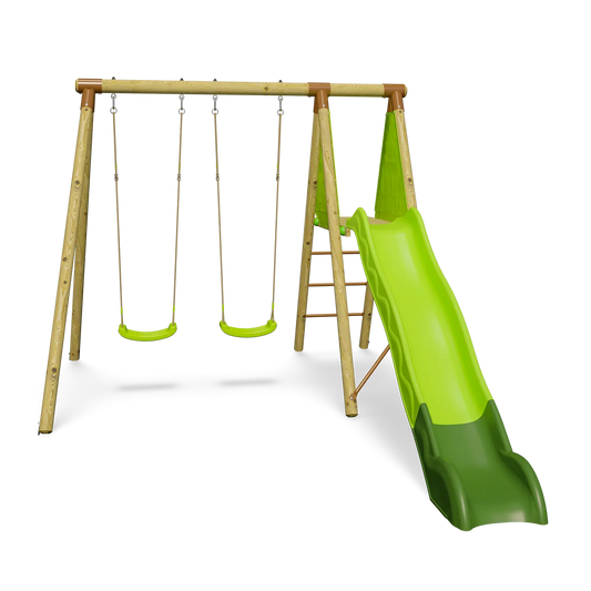 Balançoire en bois 2,30 m Topwood LUMI - 4 enfants - GLOBAL ASSET