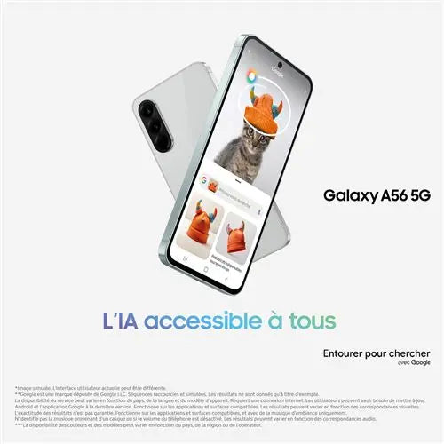 Smartphone Samsung Galaxy A56 6,7" 5G Nano SIM 128 Go Graphite SAMSUNG