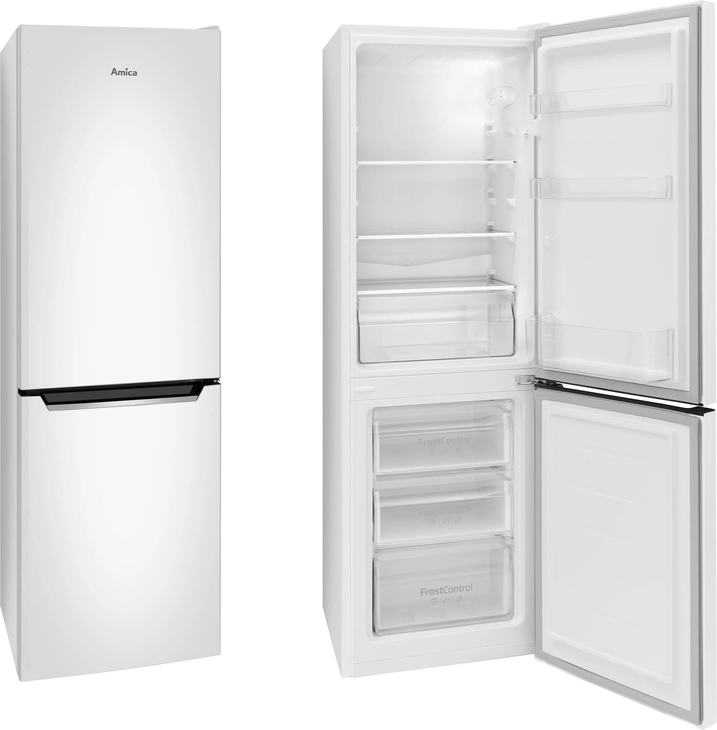 Amica KGCL 384 155-1 W Réfrigérateur pose libre avec congélateur - GLOBAL ASSET