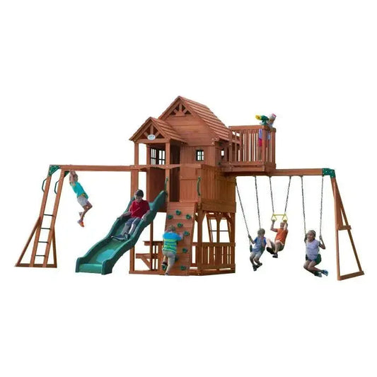 Backyard Discovery Skyfort II Aire de jeux en bois - GLOBAL ASSET