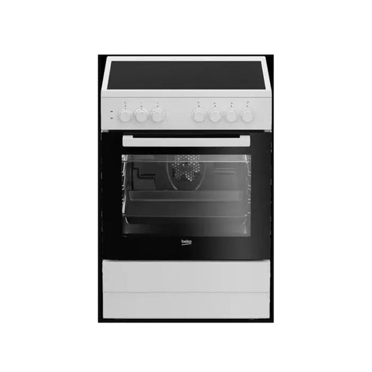 BEKO Cuisinière vitrocéramique 72l 4 Feux Blanc - GLOBAL ASSET