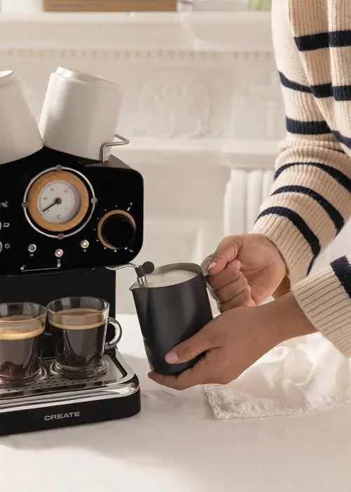 CREATE THERA RETRO Cafetière expresso noir - GLOBAL ASSET