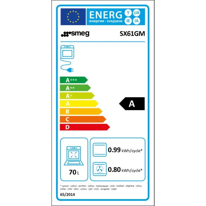 Cuisinière gaz Smeg SX61GM - GLOBAL ASSET
