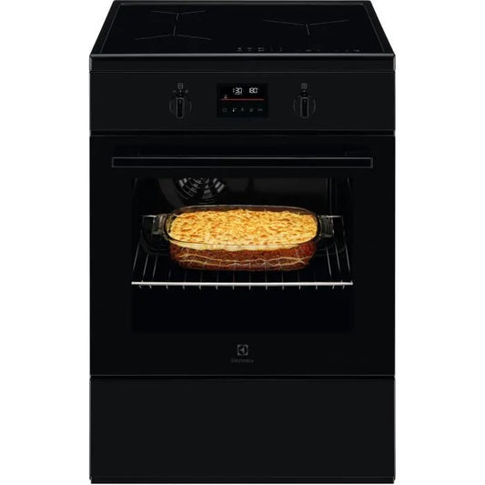 ELECTROLUX Cuisinière induction multifonction Pyrolyse Lki648944k 3 foyers