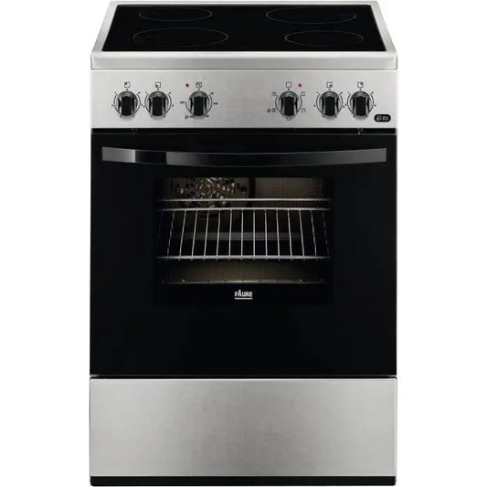 Faure Cuisinière vitrocéramique A 54l 4 Feux Inox FCV65091XA - GLOBAL ASSET