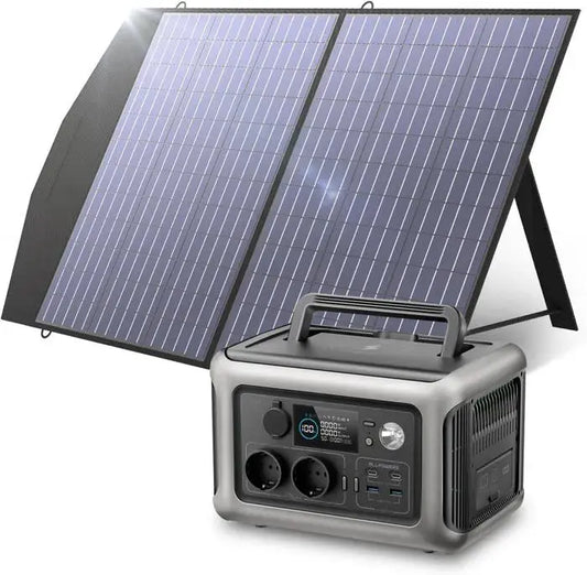 Générateur solaire portable ALLPOWERS R600, batterie 299Wh avec panneau solaire 100W, station d'énergie 600W - GLOBAL ASSET