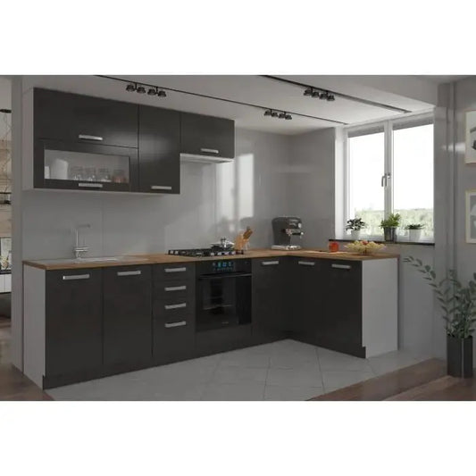 Lassen Cuisine complete dangle 240x165 cm avec plan de travail Lassen