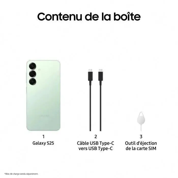 Samsung Galaxy S25 15,8 cm (6.2") Double SIM Android 15 5G USB Type-C SAMSUNG