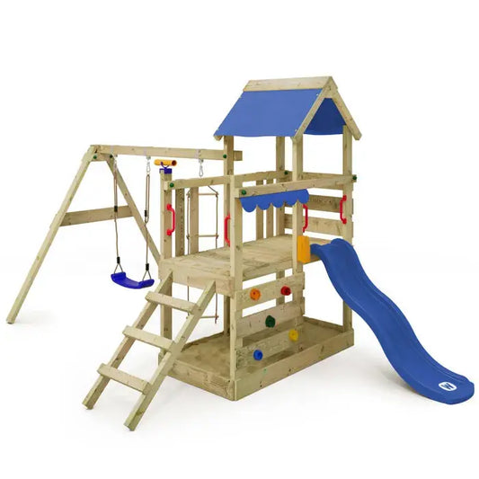 Wickey Aire de jeux TurboFlyer avec balançoire et toboggan - GLOBAL ASSET